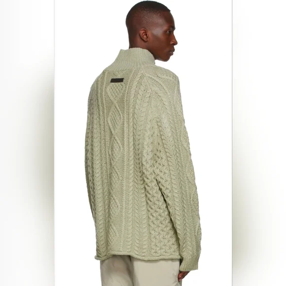 Fear Of God Essentials Cable Knit Turtleneck Sweater